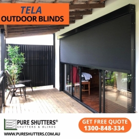 TELA Outdoor Blinds for Glass Doors