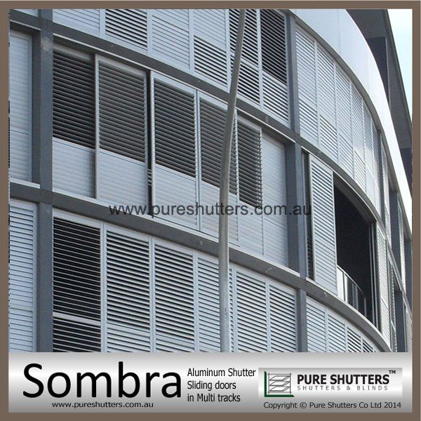 SS020005 Sombra Curved Sliding Adjustable Louver Shutter