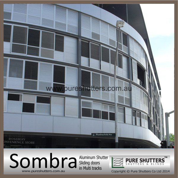 SS020004 Sombra Dual Sliding Adjustable Louver Shutter