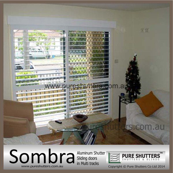 SS013001 Sombra Sliding Sun Shade Aluminium Louvers